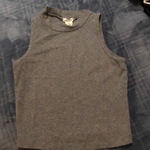 Grey crop top